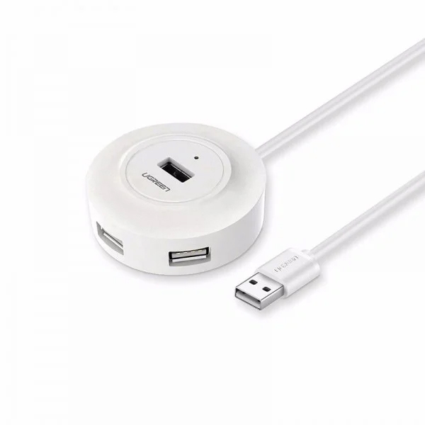 Ugreen 20270 USB 2.0 4-Port Hub White