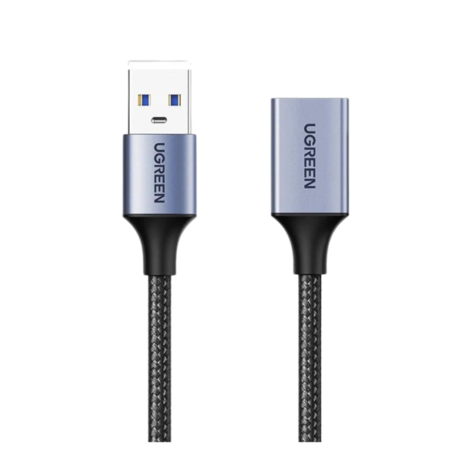 Ugreen 25285 USB-A Male To USB-A Female Extension Cable 5m – Black