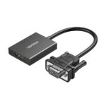 Ugreen 50945 Cable adapter cable VGA (male) – HDMI (female) 0.15m black (CM513)