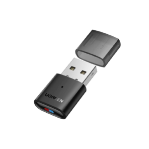 Ugreen Bluetooth 5.0 Transmitter USB Audio Adapter Wireless Bluetooth Dongle, Low Latency, Black (10928)