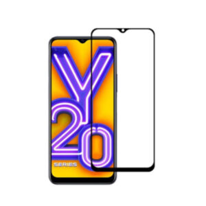 Vivo Y20 Full Glue Tempered Glass Screen Protector