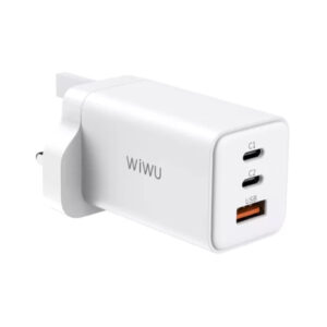 WiWU 65W GaN Fast Charger Dual PD + QC3.0 Wall Charger