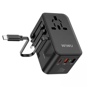 Wiwu WI-UA004 70w Gan Universal Plug Adapter Black