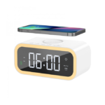 Wiwu Wi-W015 15W Wireless Charger With Digital Alarm Clock – White