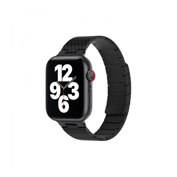 Wiwu Wi-WB009 Carbon Fiber Pattern Magnetic Watchband For iWatch 42-49mm – Black