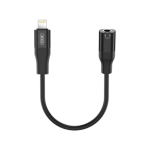XO NB181A audio adapter Lightning to 3.5mm 0.11 Meter-Black