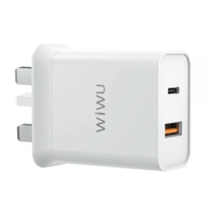 Wiwu 20W Comet USB-C + QC3.0 Power Adapter