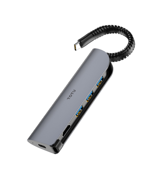 Totu 5 In 1 Type-C To 3*USB+PD+HDMI Converter (FGCR-005)