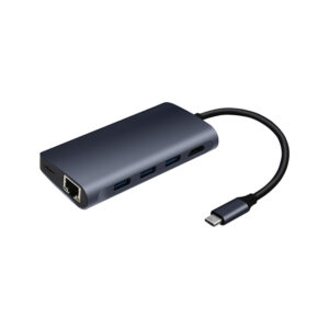 Coteeci MB1086 HDMI + Reader + Ethernet 8 in 1 Adapter