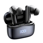 Remax JZ01 ANC ENC Noise Reduction HiFi Sound Bluetooth-Compatible Earphones – Black